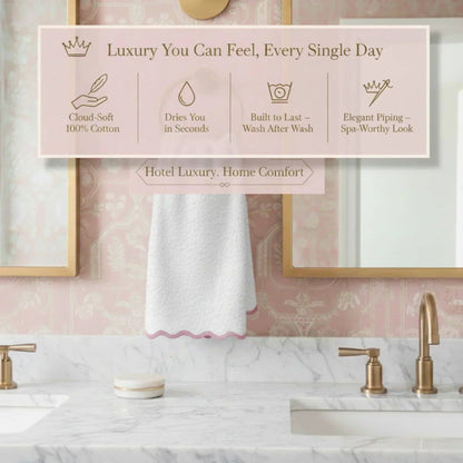 Bath Towels – Fluffy, Ultra Soft & Highly Absorbent (4 pieces)