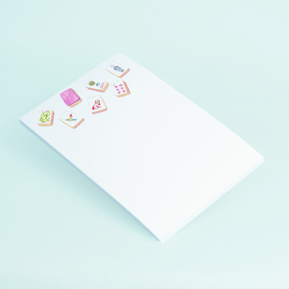 Large Mahjong Tiles Notepad