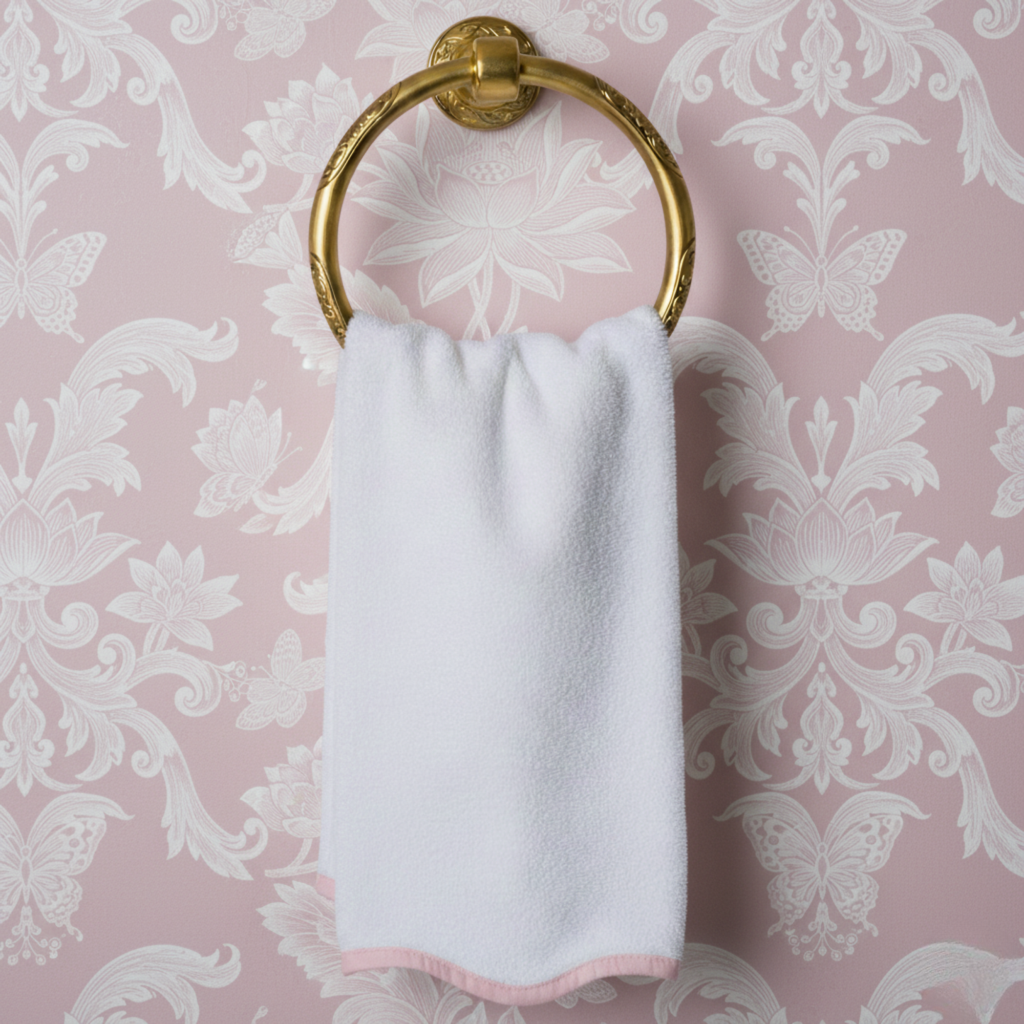 Luxury Scallop Piping Bath Towel Sets (6-Piece)