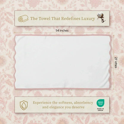 Bath Towels – Fluffy, Ultra Soft & Highly Absorbent (4 pieces)