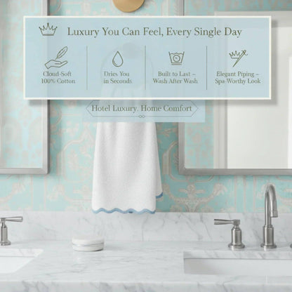 Bath Towels – Fluffy, Ultra Soft & Highly Absorbent (4 pieces)